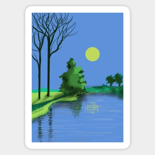 Blue waters Sticker